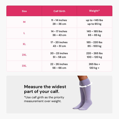 Bamboo Wide Compression Socks (Pastels)